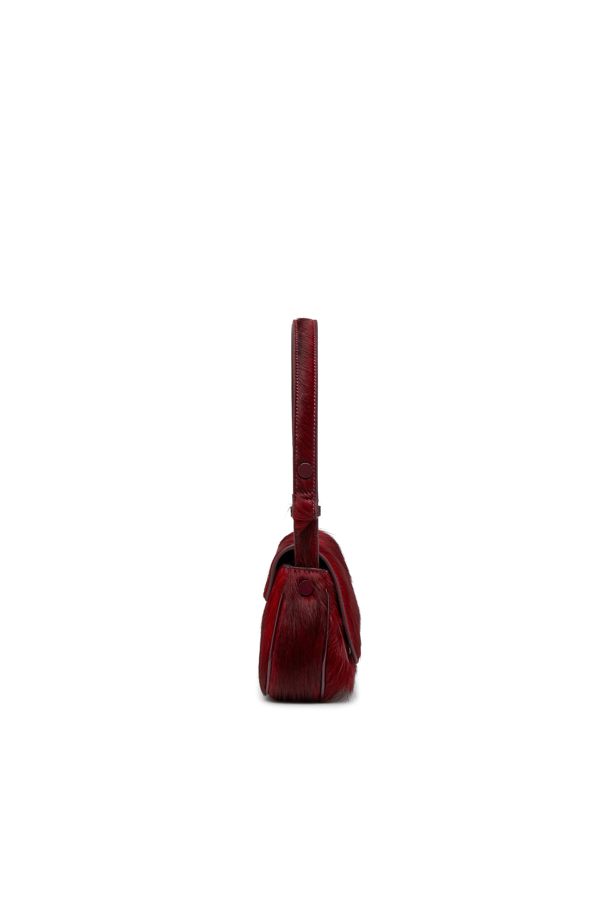 Diesel - PLAY CLUTCH, Woman's Play-Clutch in coloured hairy leather in Burgundy - 3
