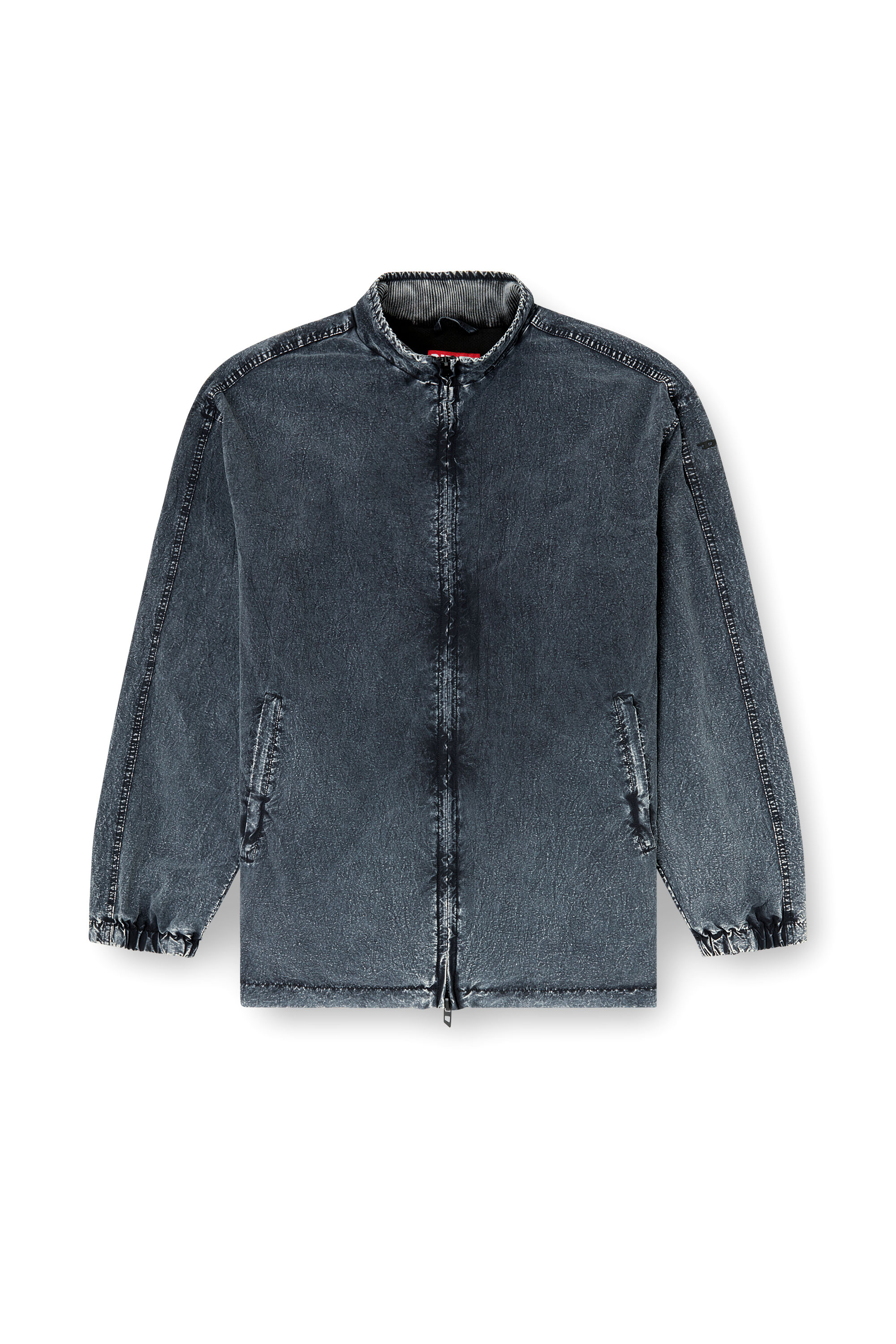 Diesel - J-WILSON, Man's Jacket in recycled nylon taslan in Black - 3